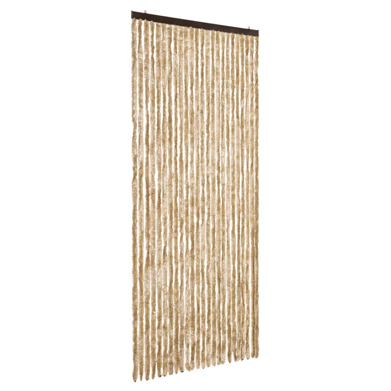 vidaXL bézs zsenília rovarfüggöny 100 x 220 cm