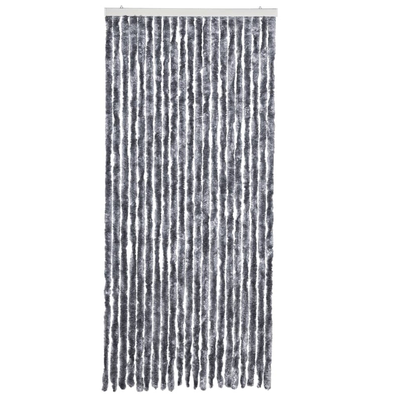 vidaXL ezüstszínű zsenília rovarfüggöny 90 x 220 cm