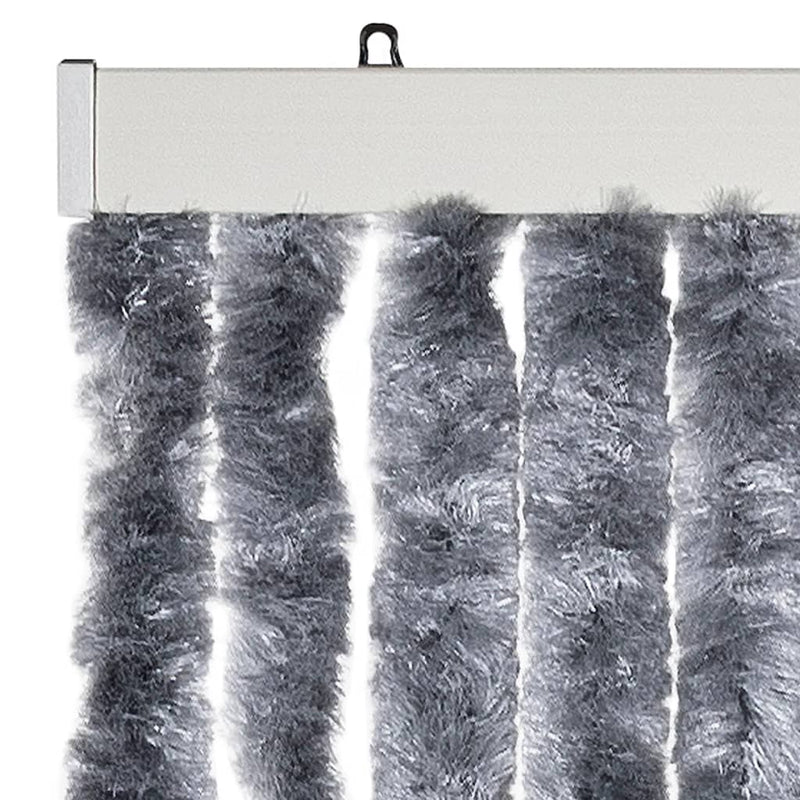 vidaXL ezüstszínű zsenília rovarfüggöny 90 x 220 cm