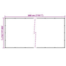 vidaXL fekete HDPE pótkocsiháló 2 x 3 m