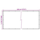 vidaXL fekete HDPE pótkocsiháló 2 x 3,5 m