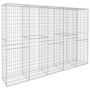 vidaXL horganyzott acél gabion fal fedéllel 300 x 50 x 200 cm