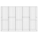 vidaXL horganyzott acél gabion fal fedéllel 300 x 50 x 200 cm