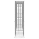vidaXL horganyzott acél gabion fal fedéllel 300 x 50 x 200 cm