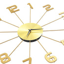 vidaXL aranyszínű fém falióra 50 cm