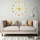 vidaXL aranyszínű fém falióra 50 cm