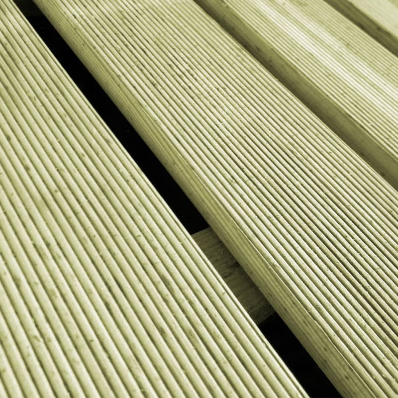 vidaXL 12 db zöld fa padlólap 50 x 50 cm