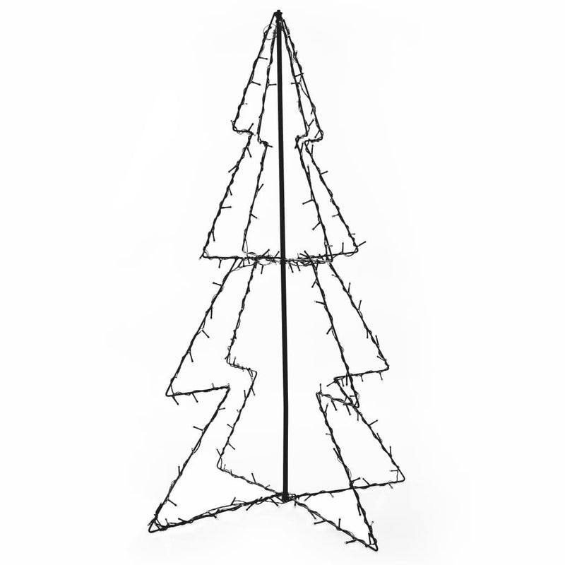 vidaXL 160 LED-es beltéri/kültéri kúp alakú karácsonyfa 78 x 120 cm