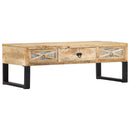 vidaXL tömör mangófa dohányzóasztal 110 x 50 x 38 cm