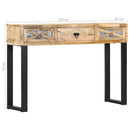 vidaXL tömör mangófa tálalóasztal 110 x 30 x 76 cm