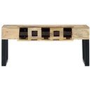 vidaXL magnókazetta formájú tömör mangófa dohányzóasztal 100x52x45 cm