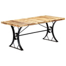 vidaXL tömör mangófa étkezőasztal 180 x 90 x 76 cm