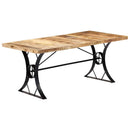 vidaXL tömör mangófa étkezőasztal 180 x 90 x 76 cm