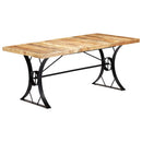 vidaXL tömör mangófa étkezőasztal 180 x 90 x 76 cm
