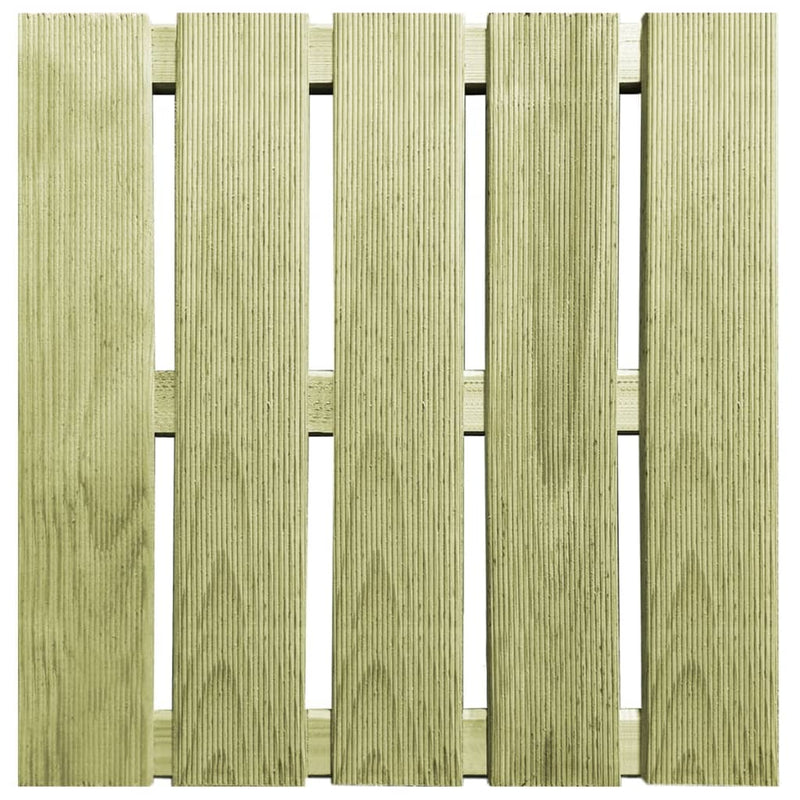 vidaXL 18 db zöld fa padlólap 50 x 50 cm