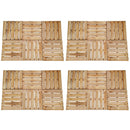 vidaXL 24 db barna fa padlólap 50 x 50 cm