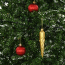 vidaXL zöld havazó karácsonyfa ernyő alakú talppal 170 cm