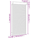 vidaXL Roló Fehér 110 x 220 cm Alumínium és poliuretán