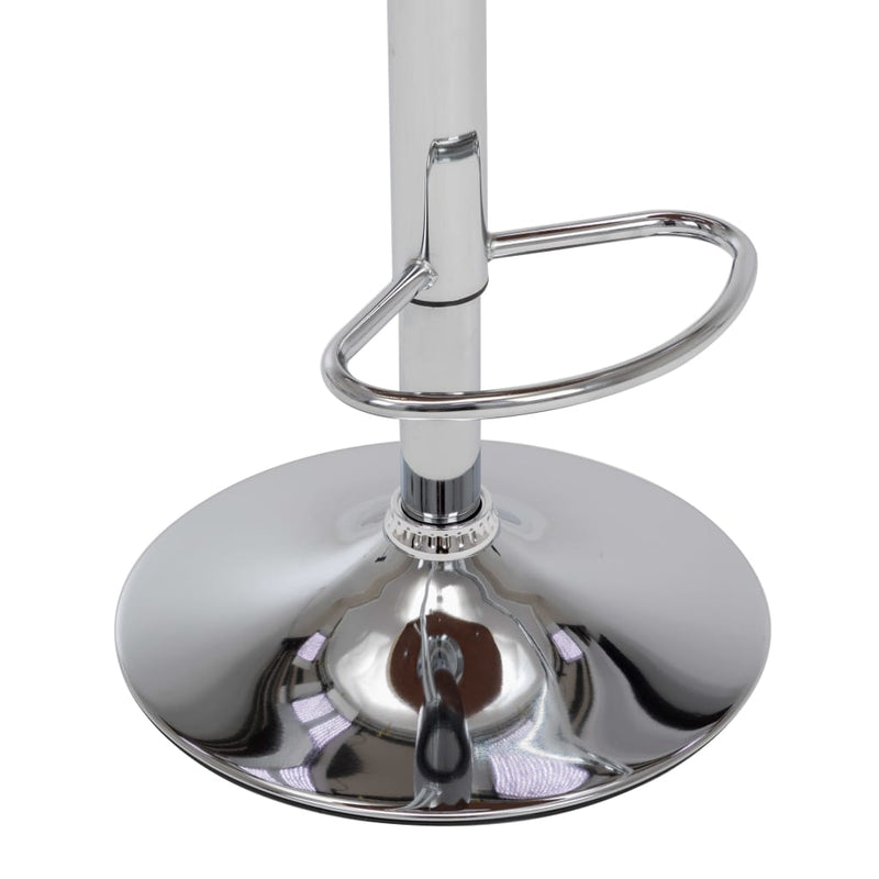 vidaXL 2 darab krémszínű hajlított fa és műbőr bárszék