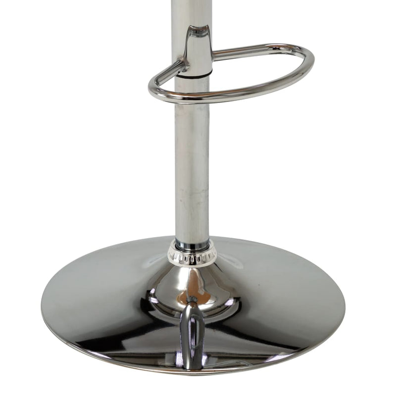 vidaXL krémszínű hajlított fa és műbőr bárszék