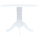 vidaXL 5 darabos fehér tömör gumifa étkezőszett