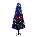 vidaXL száloptikás megvilágított karácsonyfa állvánnyal és LED-es 240 cm