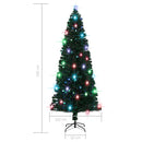 vidaXL száloptikás megvilágított karácsonyfa állvánnyal és LED-es 240 cm