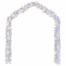 vidaXL fehér karácsonyi füzér LED-es izzókkal 10 m