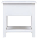 vidaXL fehér császárfa kisasztal 40 x 40 x 40 cm