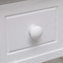 vidaXL fehér császárfa kisasztal 40 x 40 x 40 cm