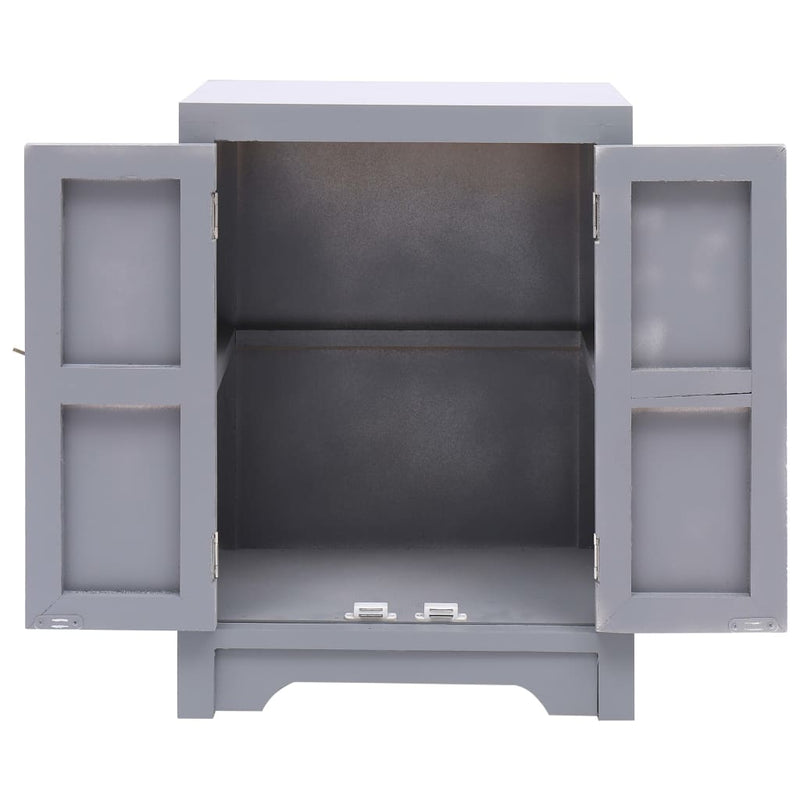 vidaXL szürke császárfa éjjeliszekrény 38 x 28 x 52 cm