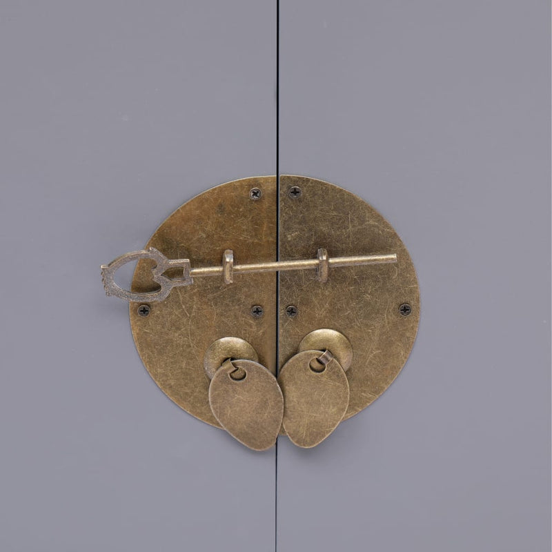 vidaXL szürke császárfa éjjeliszekrény 38 x 28 x 52 cm