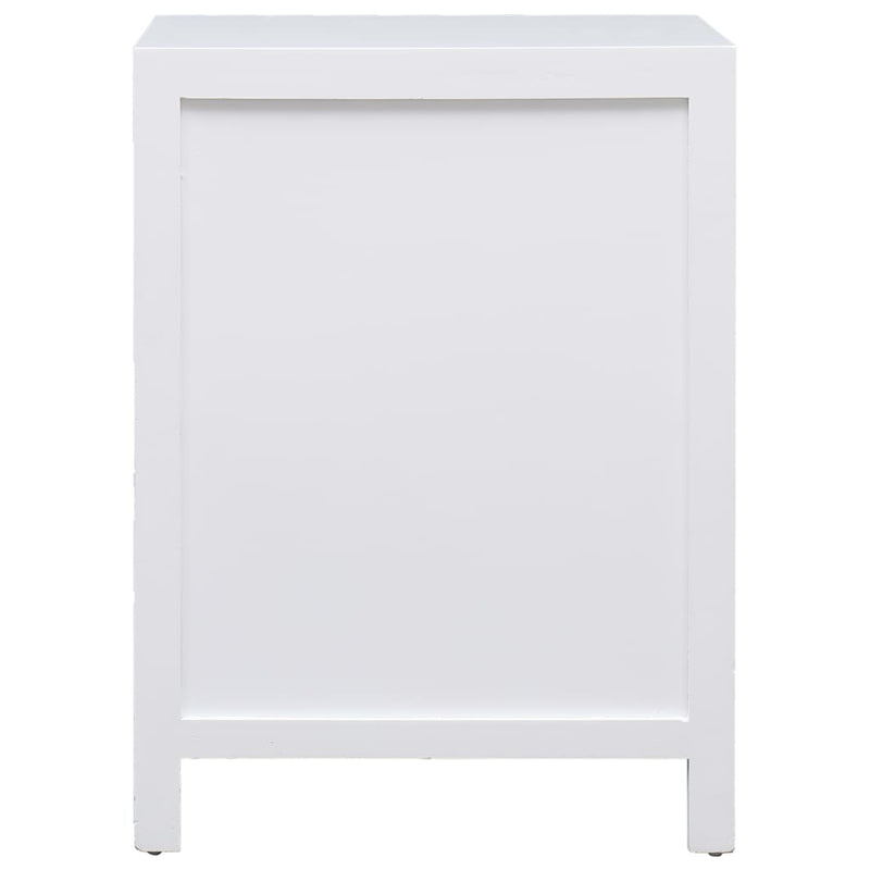 vidaXL fehér császárfa éjjeliszekrény 38 x 28 x 52 cm