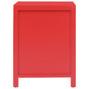 vidaXL piros császárfa éjjeliszekrény 38 x 28 x 52 cm