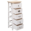 vidaXL császárfa kisszekrény 35 x 25 x 87 cm