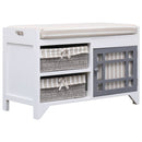 vidaXL fehér császárfa előszobai pad 70 x 33,5 x 45 cm