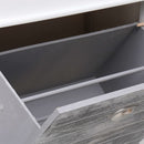 vidaXL szürke császárfa cipőszekrény 50 x 28 x 98 cm