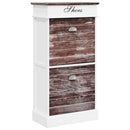 vidaXL barna császárfa cipőszekrény 50 x 28 x 98 cm