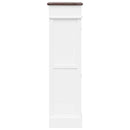 vidaXL barna császárfa cipőszekrény 50 x 28 x 98 cm