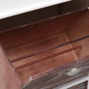 vidaXL barna császárfa cipőszekrény 50 x 28 x 98 cm