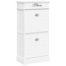 vidaXL fehér császárfa cipőszekrény 50 x 28 x 98 cm