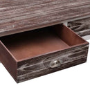 vidaXL barna fa dohányzóasztal 100 x 50 x 45 cm