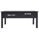 vidaXL fekete fa dohányzóasztal 100 x 50 x 45 cm