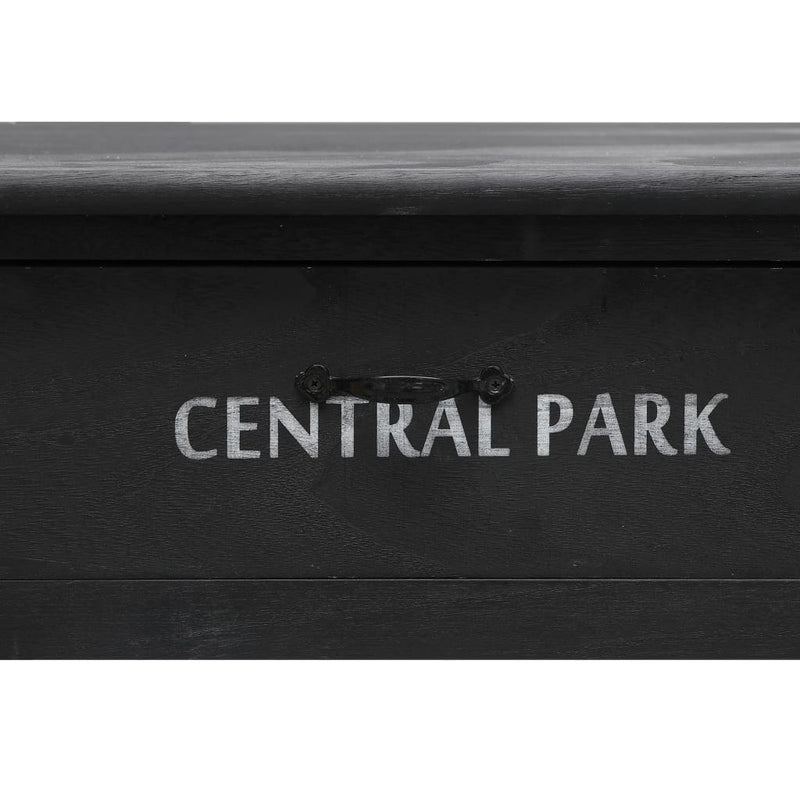 vidaXL fekete fa dohányzóasztal 100 x 50 x 45 cm