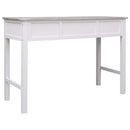 vidaXL szürke fa íróasztal 110 x 45 x 76 cm