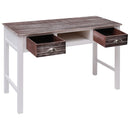 vidaXL barna fa íróasztal 110 x 45 x 76 cm