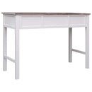 vidaXL barna fa íróasztal 110 x 45 x 76 cm