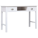 vidaXL fehér fa íróasztal 110 x 45 x 76 cm