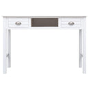 vidaXL fehér fa íróasztal 110 x 45 x 76 cm