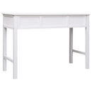 vidaXL fehér fa íróasztal 110 x 45 x 76 cm